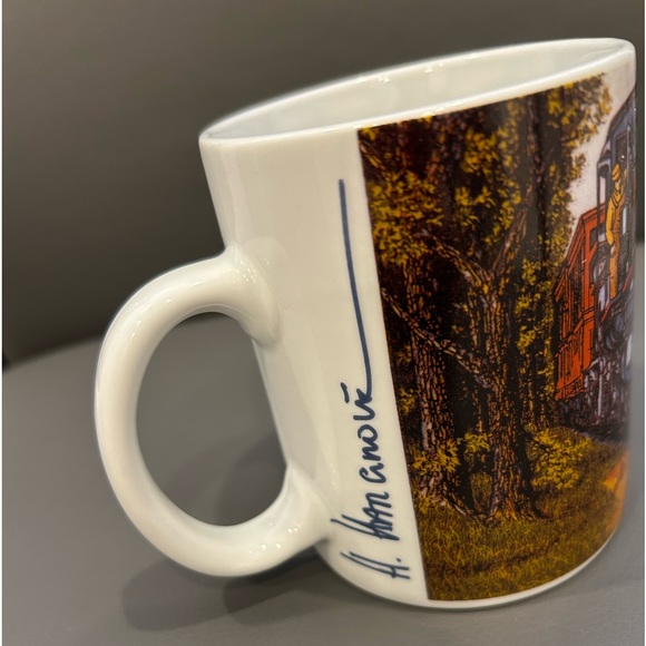 H. Hargrove Mug “The Stubborn Cow”.  3 5/8” H x 3” Opening Diameter Porcelaine - Picture 1 of 6